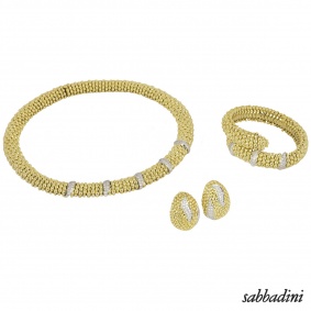 Sabbadini Yellow Gold Diamond Suite